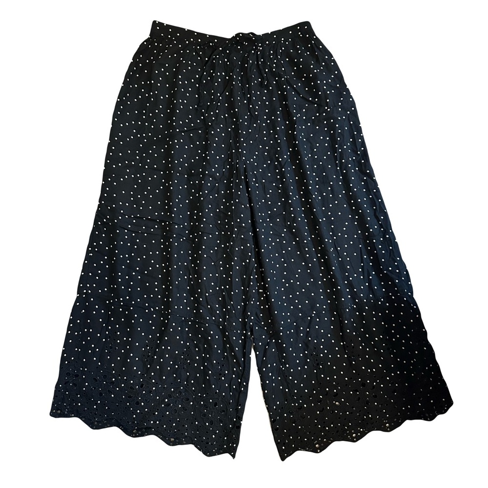American Eagle Polka Dot Wide-Leg Pants